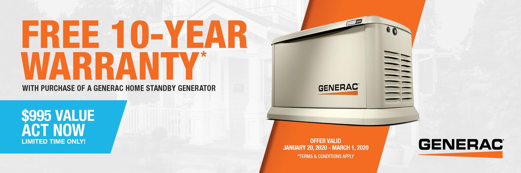 Homestandby Generator Deal | Warranty Offer | Generac Dealer | Harwich Port, MA